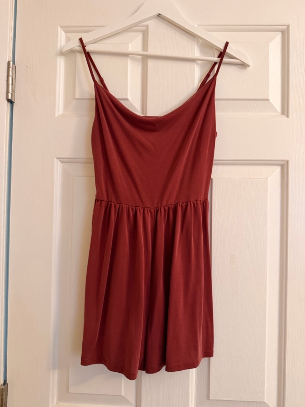 American Eagle Outfitters Rust Red Spaghetti Strap Romper